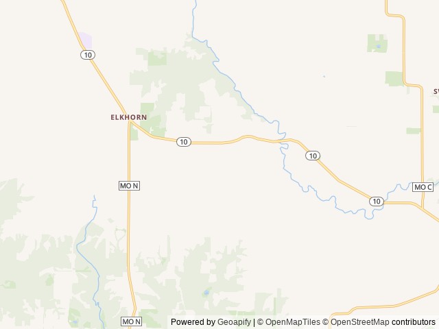 Map of Ray Rocks Offroad Resort location at Rayville, MO, United States