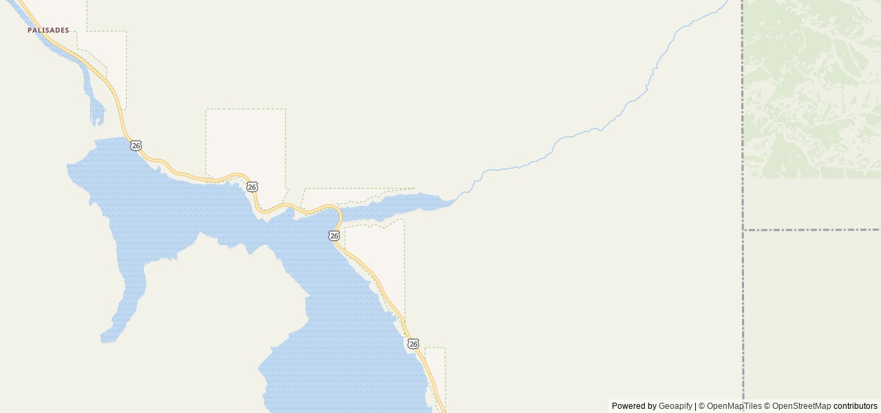 Map of Big Elk Group Campground location at Irwin, ID, United States