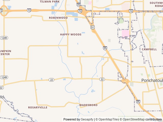 Map for 2007 Fairmont Country Manor 100178 near Hammond, LA