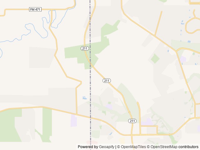 Map for Bunk House Paradise near San Antonio, TX