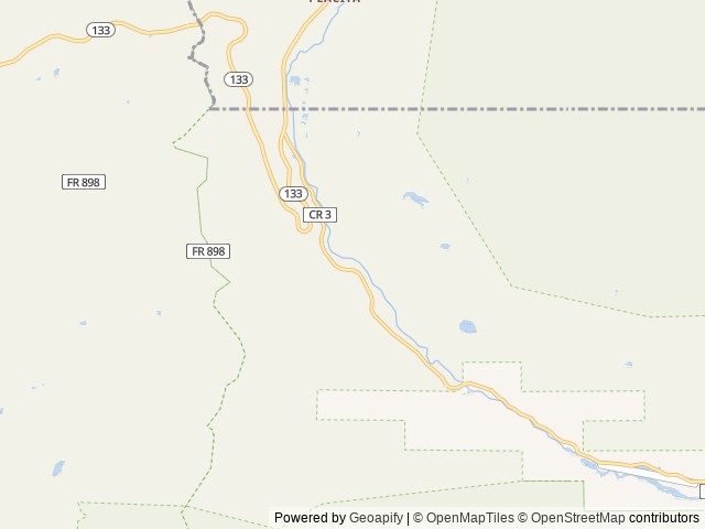 Map of Bogan Flats Campground location at Carbondale, CO, United States
