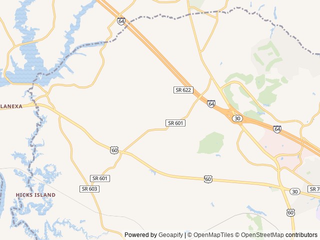 Map of Colonial Pines Campground at Williamsburg Christian Retreat Center location at Toano, VA, United States