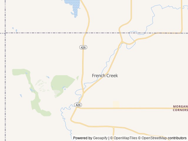 Map of Bison Trace Luxury Camping location at Clymer, NY, United States