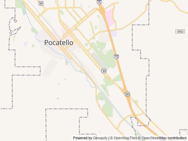 Map for Comfortable and Clean Family RV Rental near Pocatello, UT