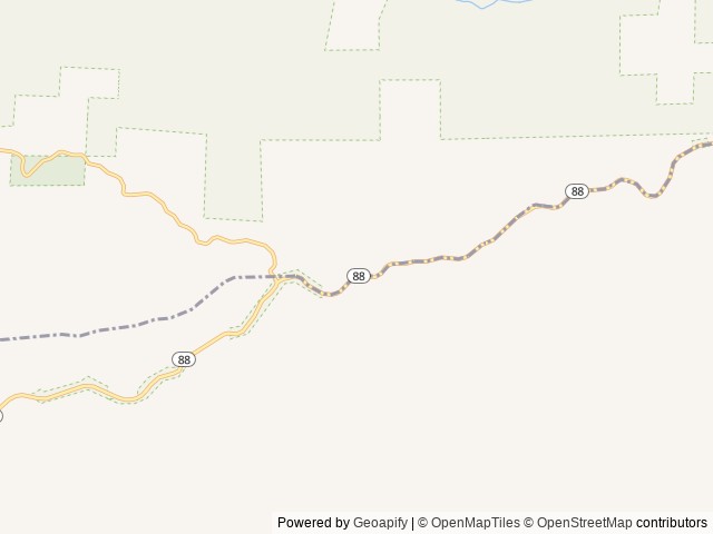 Map of Cook's Station Campground location at Pioneer, CA, United States