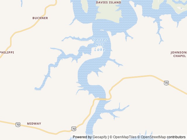 Map of Ragland Bottom location at Sparta, TN, United States