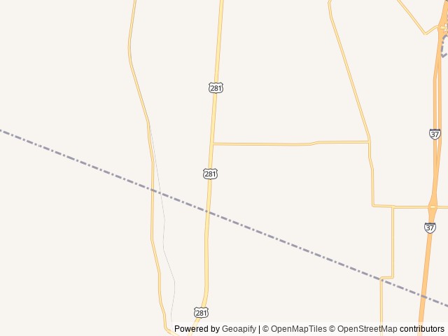 Map of Shady Oaks RV Park location at San Antonio, TX, United States
