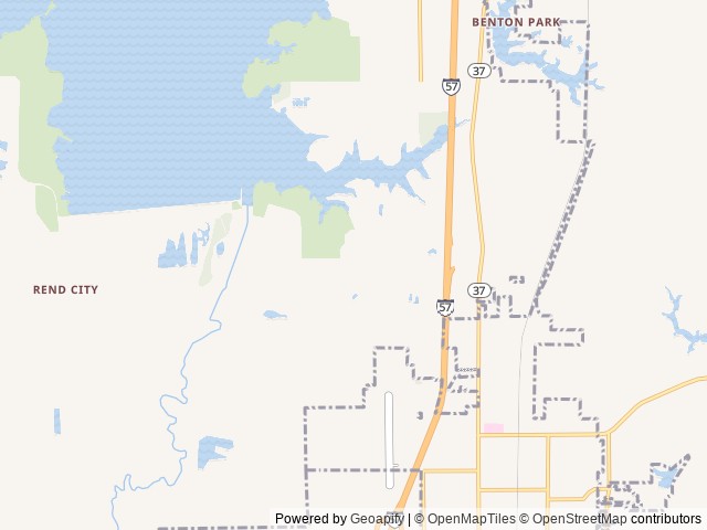 Map of South Marcum Campground location at Benton, IL, United States