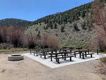 Group site A at the campground.