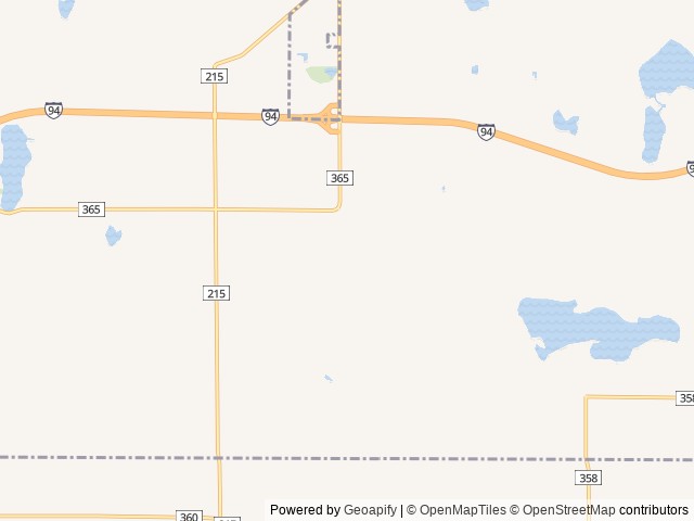 Map of Brush Creek Campground location at Lawrence, MI, United States