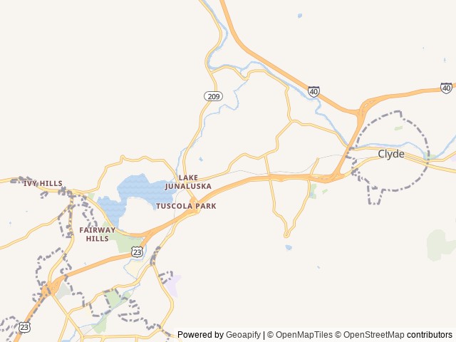 Map for Nantahala Glamper near Clyde, TN