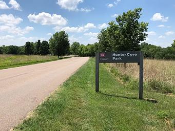 Entrance to Hunter Cove Campground 