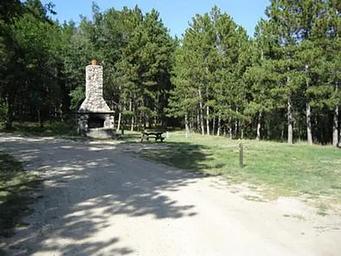 The chimney of Chimney Loop Campground