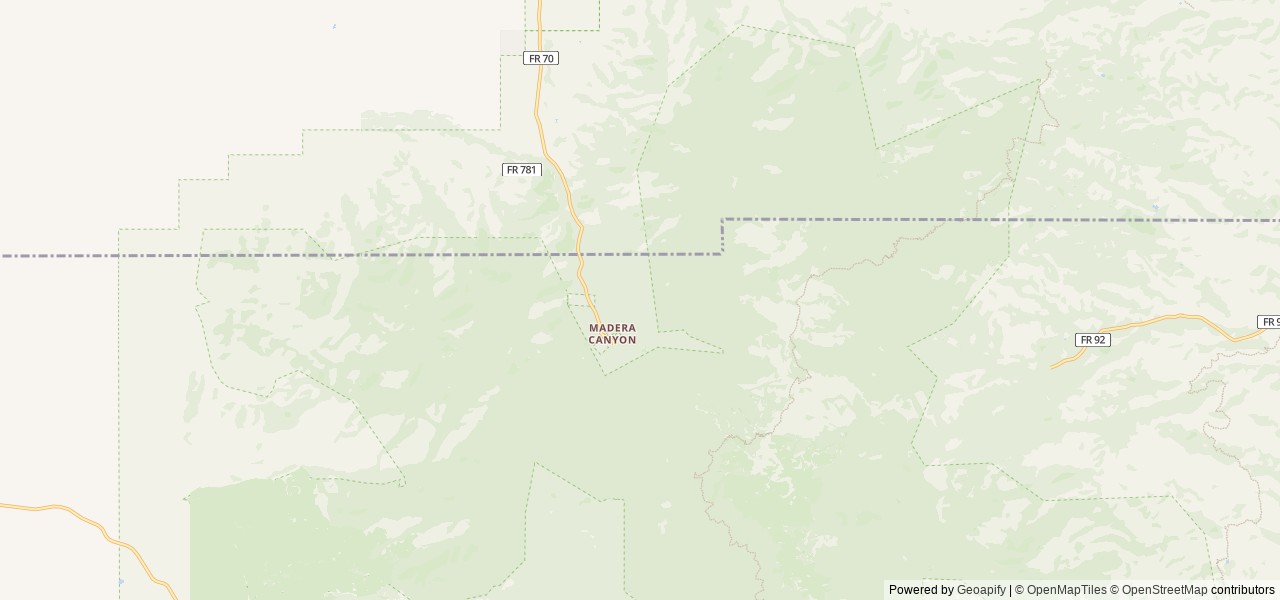 Map of Kent Springs Cabin location at Nogales, AZ, United States