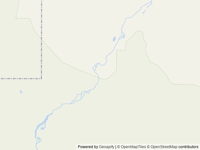 Map of Woodbine Campground location at Nye, MT, United States
