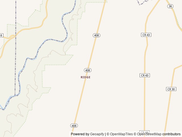 Map of The Ridge Campground location at Mount Morris, NY, United States