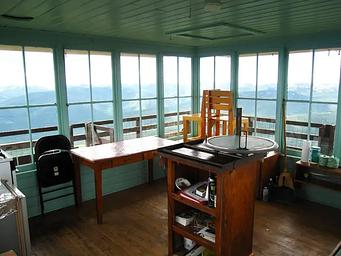 Mt, Baldy-Buckhorn Ridge Lookout alidade