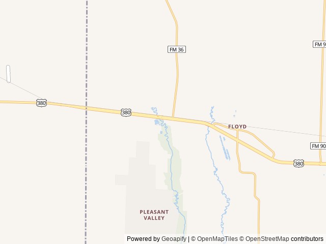 Map of Holiday Road RV Park location at Caddo Mills, TX, United States