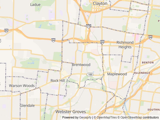 Map for Falkor -Transit 6'5" Custom Ford Campervan +Shower near Brentwood, MO