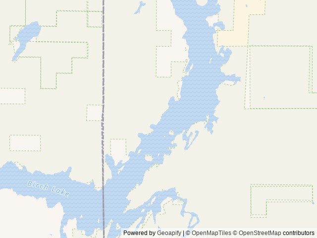 Map of Birch Lake Campground location at Ely, MN, United States