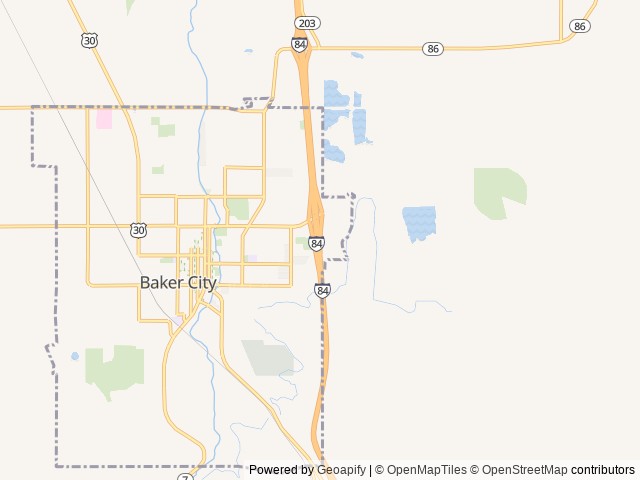 Map of Love's RV Hookup-Baker City OR 569 location at Baker City, OR, United States