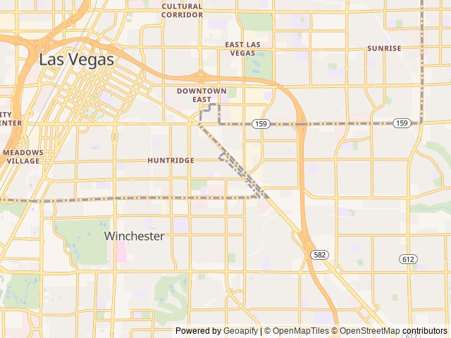 Map of Silver City RV (Age Restricted 55+) location at Las Vegas, NV, United States