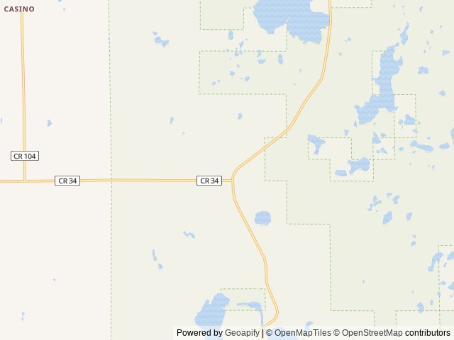 Map for The Herricks Family friendly Camper near Pillager, MN