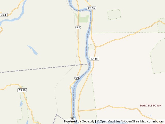 Map of Camp Hudson Pines location at Corinth, NY, United States
