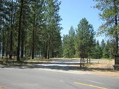 Evans Groupsite. Trees in the background.