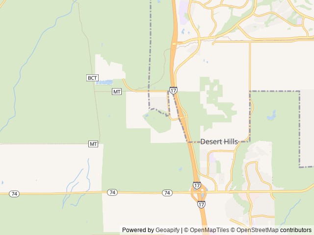 Map of Pioneer RV Resort - 55 plus Community location at Phoenix, AZ, United States