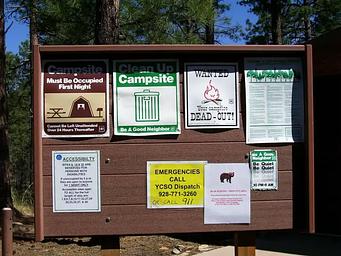 Campsite Bulletin Boards