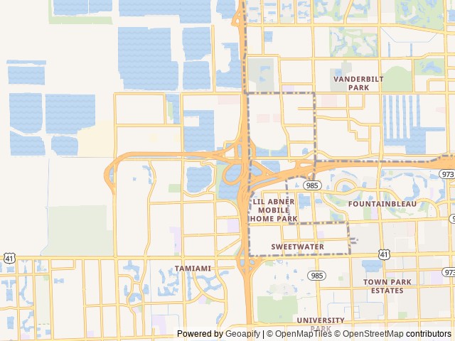 Map for 2027 Forest River RV Rockwood Geo Pro G17SLE near Miami, FL