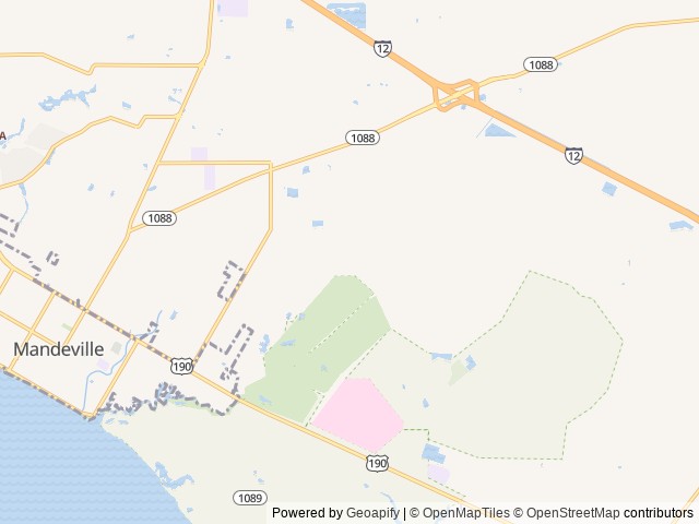 Map for Pet friendly RV Rental near Mandeville, LA