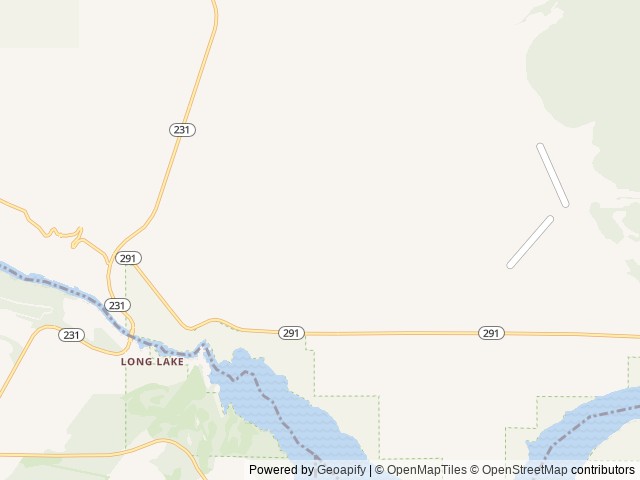 Map of Long Lake Friends & Family RV location at Ford, WA, United States