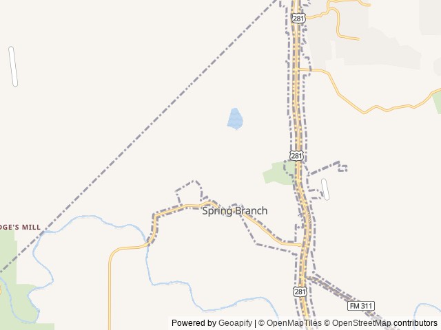 Map for Weekend Wonderer near Spring Branch, TX