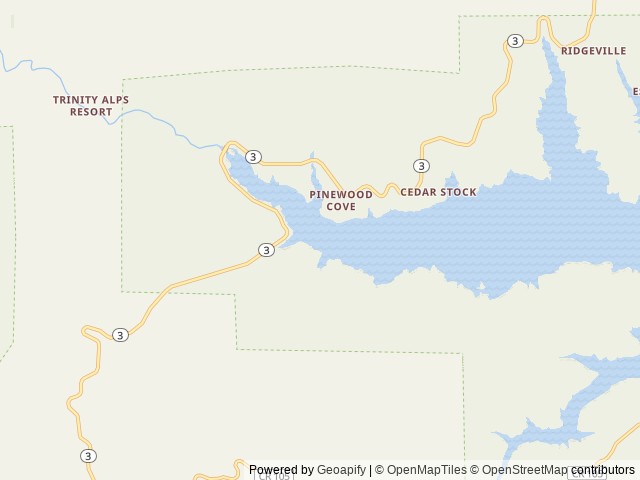 Map of Tannery location at Redding, CA, United States