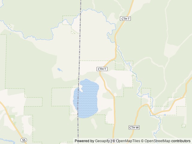 Map of Boulder Lake Lodge Resort location at White Lake, WI, United States