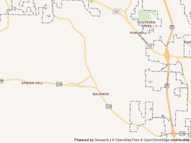 Map for Weekend with Wolf-Pup near Cullman, AL