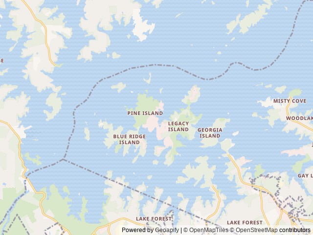 Map of Margaritaville RV Resort at Lanier Islands location at Buford, GA, United States