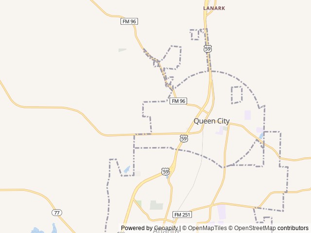 Map for sleeps 9 + fully furnished near Queen City, LA