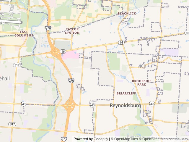 Map for Camp Comfort Apex Nano Escape near Reynoldsburg, OH