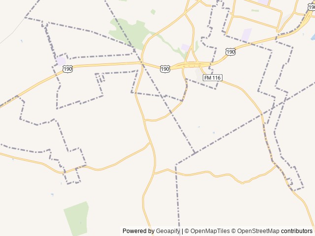 Map of Clear Creek RV Park location at Copperas Cove, TX, United States