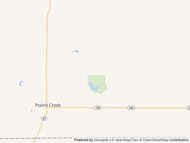 Map of Prairie Creek Park location at Terre Haute, IN, United States