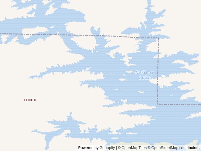 Map of Alpine Ridge location at Arkadelphia, AR, United States