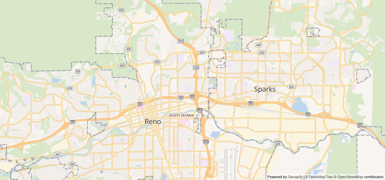 Map for 2017 Forest River RV Salem Cruise Lite 273QBXL near Reno, CA