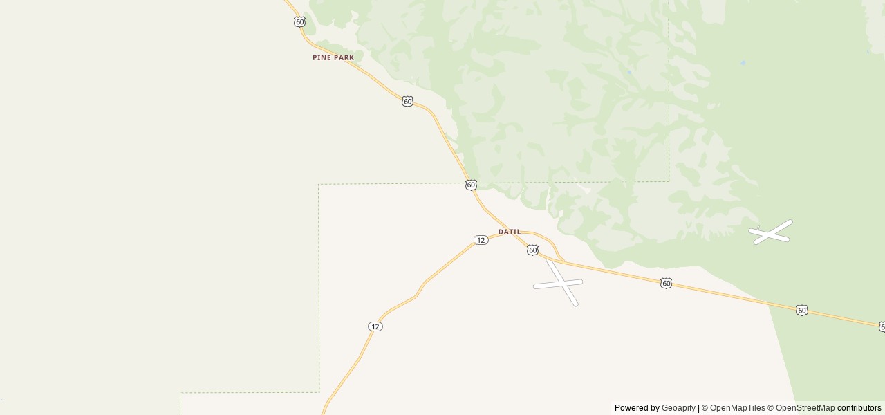 Map of Datil Well Recreation Area Campground location at Socorro, NM, United States