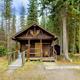 Cabin with view of ramp and front porch