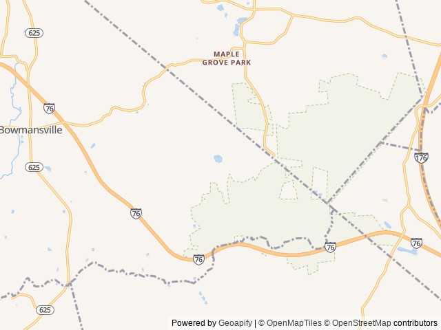 Map of Sun Retreats Lancaster County location at Goodville, PA, United States