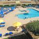 High-angle/aerial view of the resort pool deck and surrounding buildings — good overall overview of the property layout; file is from the Paradise RV Resort page banner context.