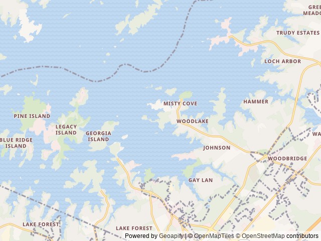 Map of Van Pugh South Day Use Facility location at Flowery Branch, GA, United States